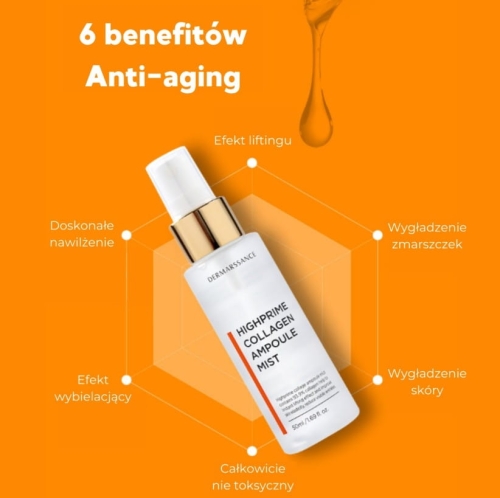 DERMARSSANCE Kolagenowa mgiełka do twarzy - Collagen przeciwzmarszczkowy