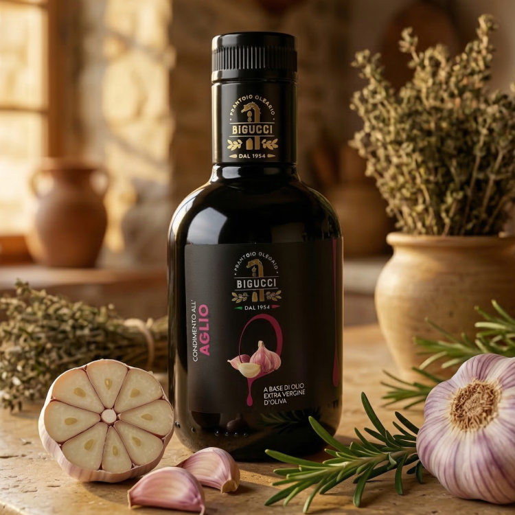 BIGUCCI Condimento all'Aglio - Oliwa z Oliwek Czosnkowa 0,25l