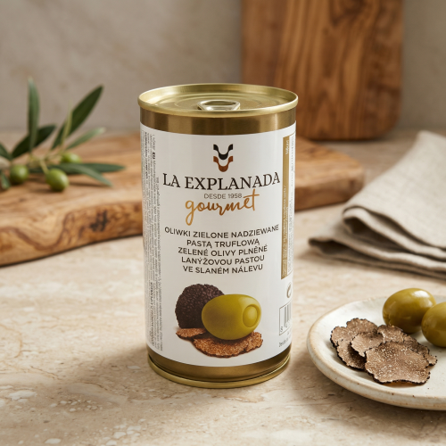Oliwki La Explanada nadziewane Truflą 350g (puszka)