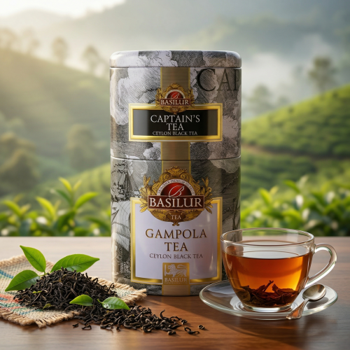 Basilur Captain's Tea &amp; Gampola - Czarna Herbata Cejlońska 2w1