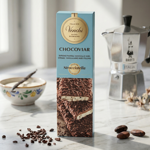 Venchi Czekolada Chocoviar Stracciatella 200g - Włoska Definicja Przyjemności