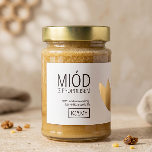 Miód od Kulmy - Miód z propolisem 350g