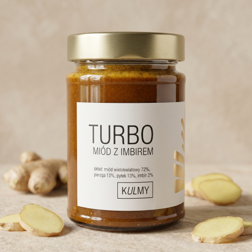 Miód od Kulmy - Turbo Miód z imbirem 350g