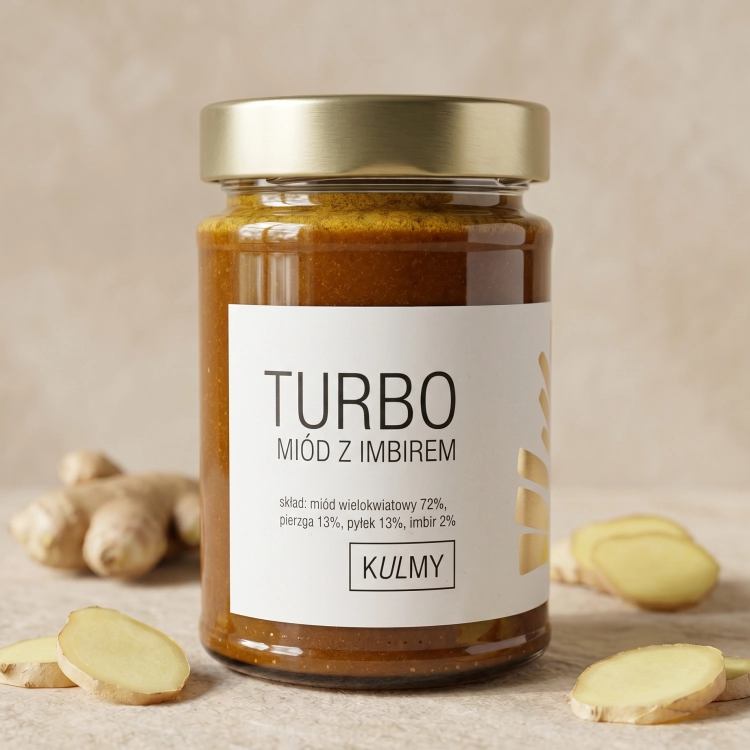 Miód od Kulmy - Turbo Miód z imbirem 350g