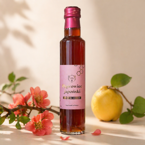 Kasia z Podlasia - Syrop z Pigwowca Japońskiego na Miodzie 230 ml