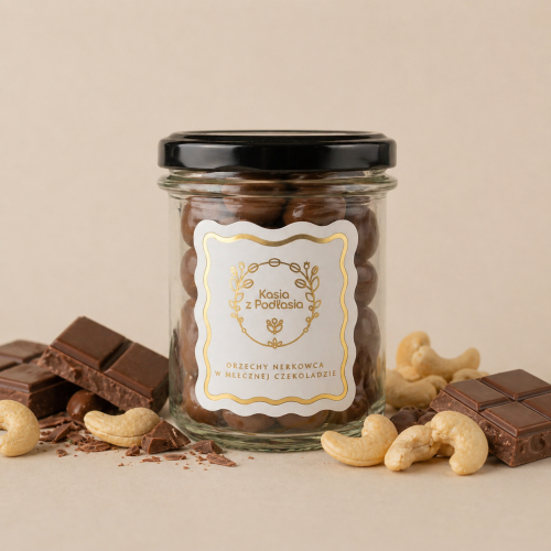 Kasia z Podlasia - Orzechy nerkowca w mlecznej czekoladzie 200 g