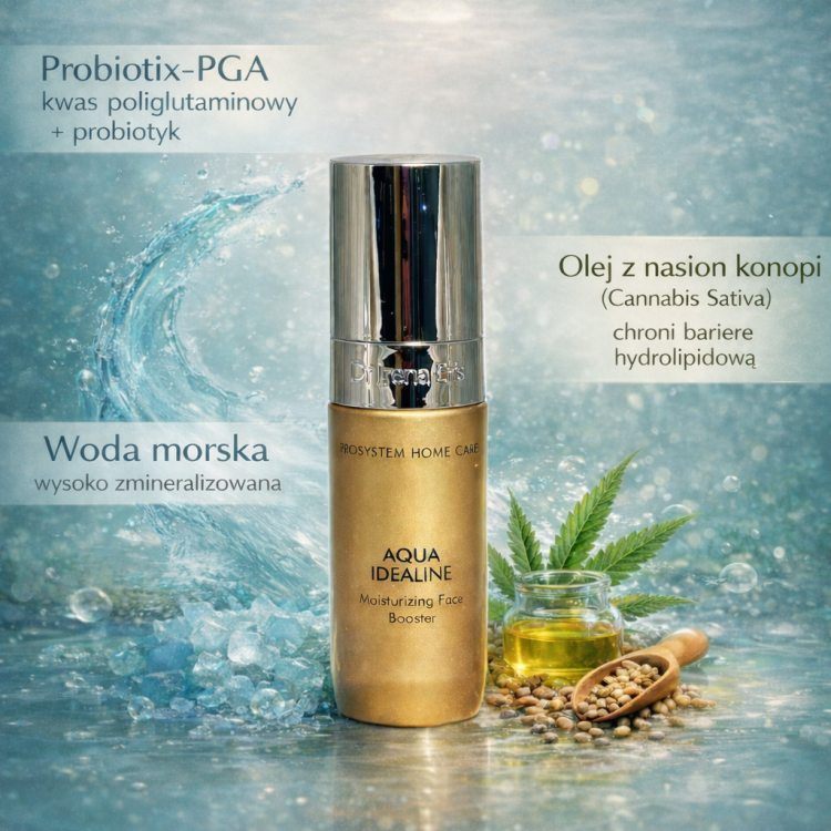 Aqua Idealine: 873 Nawilżający booster do twarzy na dzień/noc 30ml