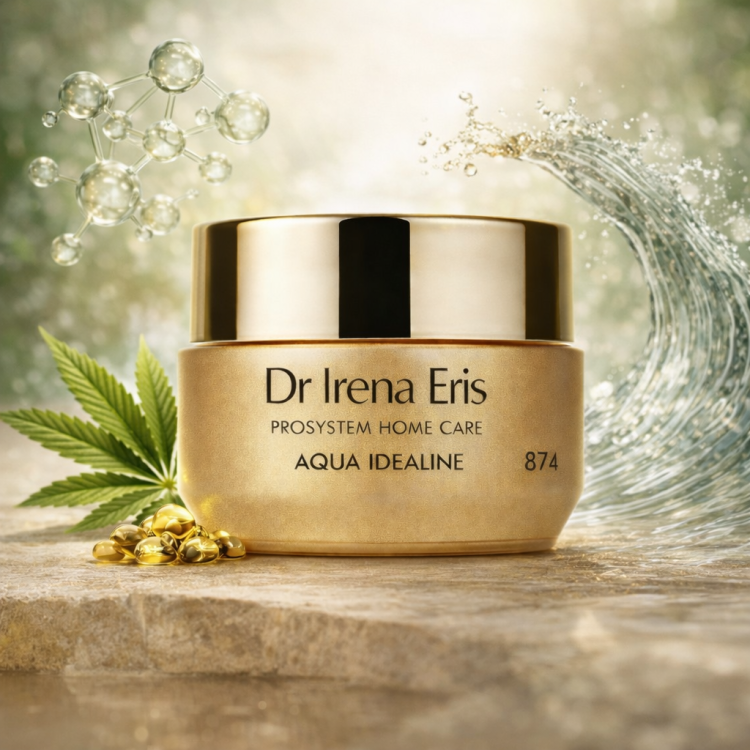 Aqua Idealine: 874 Wygładzający krem nawilżający pod oczy i na okolicę ust dzień/noc 15ml