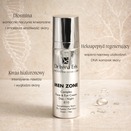 Dr Irena Eris MEN ZONE 810 Kompleksowy Krem do Twarzy i Pod Oczy - Dzień/Noc– 30 ml